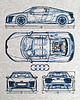 t-shirty męskie Koszulka AUDI R8 GRAY tshirt 1