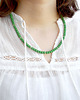 korale Green lekki naszyjnik lniany 1