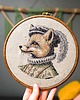 Ozdoby na ścianę Sir Foxley,  haft w oprawie 20 cm 3