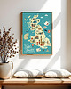 plakaty Plakat Mapa Wielka Brytania na prezent - różne formaty do wyboru 4