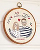 Ślub - inne Personalizowana pamiątka ślubna/zaręczynowa , haft w oprawie vintage 7