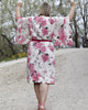 ubrania różne Kimono Nice Dream w różowe  kwiaty 1