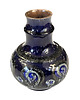 wazony Kobaltowy ceramiczny wazon Strehla Keramik, Niemcy lata 60. 5