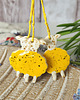 ozdoby wielkanocne Owieczki ceramiczne zawieszki - na gałązkę, do stroika 3