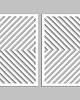 dekoracje - na ścianę 3D DEKORACYJNE PANELE GEOMETRYCZNE, MINIMALISTYCZNA DEKORACJA ŚCIENNA, BIAŁY 1