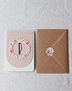 kartki scrapbooking Rózia. Zaproszenia urodzinowe z kolorowym kwiatowym wiankiem 3