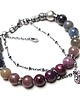 bransoletki z kamieni naturalnych SAPPHIRE AND RUBY MIX vol. 3  - bransoletka 1