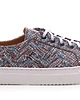 trampki damskie Trampki - Sneakersy skórzane z wzorem (6682) 4