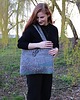 torby na ramię Szydełkowa torebka wykonana z włóczki ręcznie robiona elegancka kuferek 2w1 2