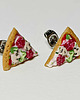 kolczyki z masy plastycznej Kolczyki Pizza 2