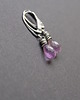 kolczyki z kamieniami Kolczyki ametysty w srebrnym kołnierzu 3