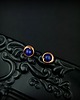 kolczyki wire wrapping Kolczyki sztyfty z lapis lazuli 8