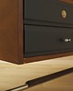 biurka Biurko orzechowe, włoski design, lata 70, produkcja: Włochy 7