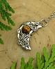 wisiory Wisiorek księżyc tygrysie oko wire wrapping 4