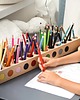 pojemniki na zabawki Montessori Drewniany organizer na kredki i przybory szkolne na biurko dla dzieci 5