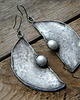 kolczyki wire wrapping (rezerwacja) fragmenty - kolczyki z białą perła 1