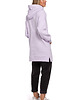 bluza z kapturem damska Dluga bluza oversize-liliowa(M-534) 2