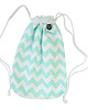 torebki, worki i plecaki dziecięce Worek przedszkolaka Miętowy Zygzak 1