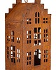 dekoracje świąteczne Dekoracja - domek metalowy rdzawy  18,5x8x8,5 cm RUGGINE 2