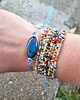 bransoletki wire wrapping Labradoryt na lato vol.2  - bransoletka sznurkowa 5