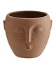 doniczki Doniczka oslonka Face Imprint 12,5x10,5cm ceglana 1