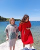 sukienki dla dziewczynki Ponczo kąpielowe z bawełnianej frotte SIMPLY RED 8
