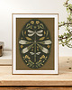 grafiki i ilustracje Ważka, plakat botaniczny, kwiaty, boho 2