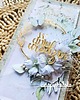 kartki scrapbooking Kartka W dniu urodzin ze złotą pleksi 1