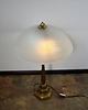 lampy stołowe Mosiężna lampa Art Deco lata 40.  2x E27  Szkło  Vintage 2