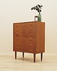 komody Komoda tekowa z szufladami, duński design lat 60. 1