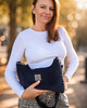 saszetka nerka Sztruksowa mini torebka slouchy Czarna 1