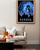 plakaty Europa, księżyc Jowisza - plakat NASA fine art 4