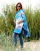 płaszcze damskie Peleryna Blue World 1