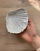 pojemniki na biżuterię Ceramiczna Muszelka na Biżuterię Podstawka Biała ze Złoceniami 4