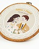 Ślub - inne Personalizowana pamiątka ślubna/rocznicowa, haft w oprawie vintage 7