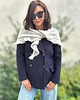szale damskie Chusta Helena jasna szarość 2
