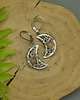 kolczyki wire wrapping Kolczyki księżyce kamień słoneczny wire wrapping 3
