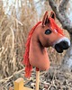 zabawki - inne Hobby horse A4 kasztanek realistyczny koń na kiju 1