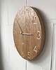 zegary Zegar ścienny z litego dębu jasne cyfry arabskie 4