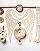 makramy Baza Ozdoba Anioł 15 cm Scrapbooking Scrapki 10SZT Komunijne Makrama BOHO 1