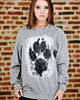 bluza z kapturem damska Bluza marki UNDERWORLD unisex Animal footprint 2