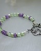 bransoletki wire wrapping Fluoryt, ametyst bransoletka "Permaer" 2