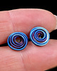 kolczyki wire wrapping Tytanowy wir M 1