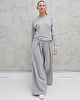 komplety damskie Sarai wygodny komplet bluza i szerokie spodnie z zakładkami glacier gray 3