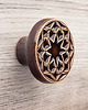 gałki do mebli Ceramiczna gałka do mebli, ciemnobrązowa, wz.1, ręcznie robiona 1