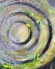 obrazy Obraz olejny ręcznie malowany autorski 76x76 "Zaginiony Ląd" 4