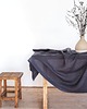 obrusy i serwetki Lniany obrus z listwą CHARCOAL 3