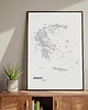 plakaty GRECJA mapa plakat 1