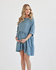 sukienki mini damskie Lniana Sukienka DAISY DUSTY BLUE 6