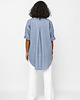 tuniki damskie Letnia tunika z lnu Liwia w błękitnym kolorze 3